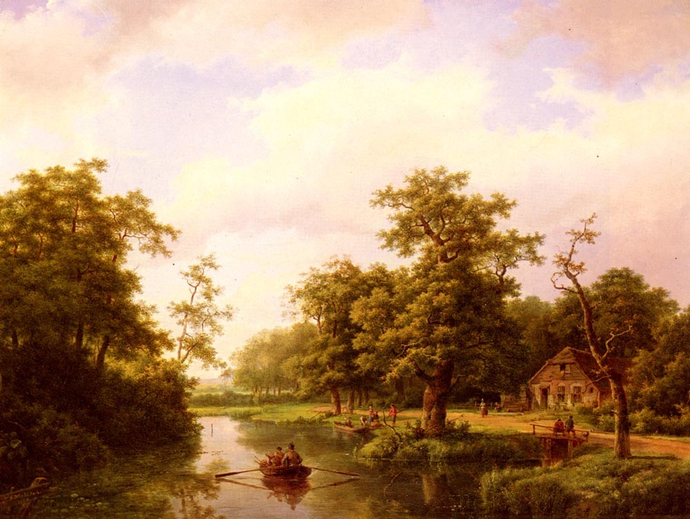 Marianus Adrianus Koekkoek On The Maas